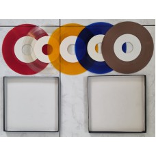 ROLLING STONES Thru The Years - Stones Mini Black Box (Tap RS-MV 1・5-PRO) USA 1982 5x coloured vinyl singles in black singles-Box ROLLING STONES Thru The Years - Stones Mini Black Box (Tap RS-MV 1・5-PRO) USA 1982 5x coloured vinyl singles in black singles-Box